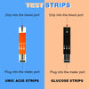 Blood Sugar Monitor 2-in-1 Uric Acid & Diabetes Gout Tester Blood Sugar Test Kit Test Strips & Uric Acid Strips
